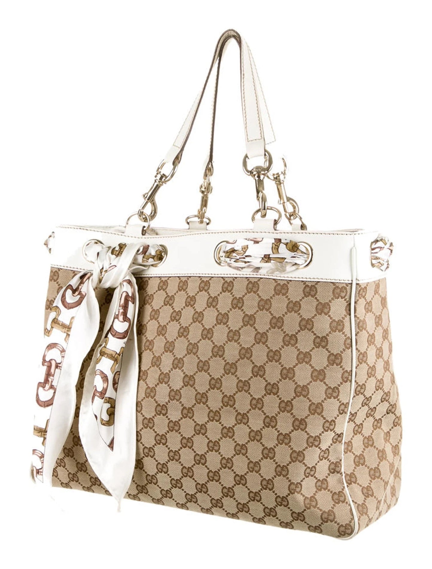 Gucci GG POSITANO Monogram Large Tote Bag