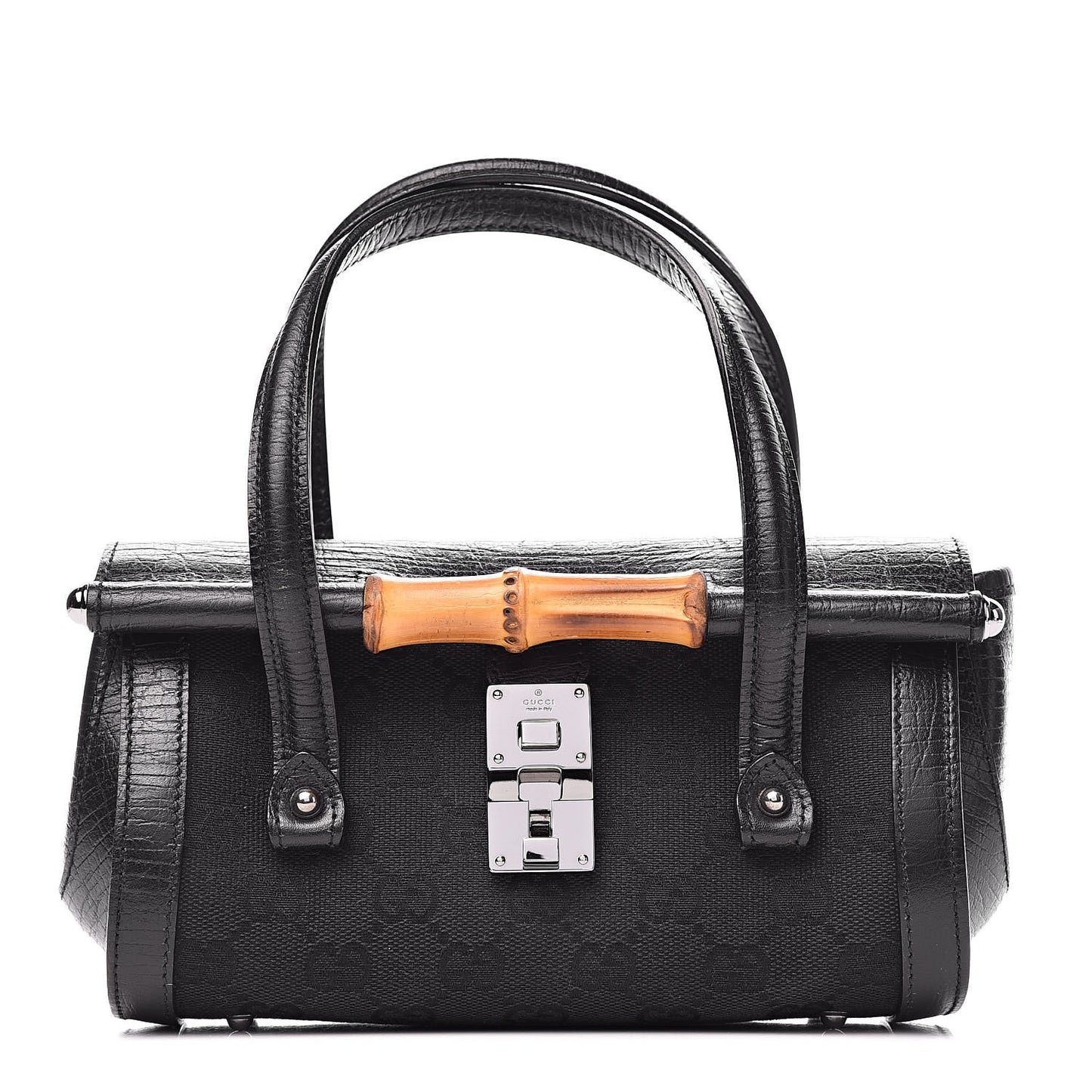Gucci BAMBOO BULLET Monogram Small Travel Bag