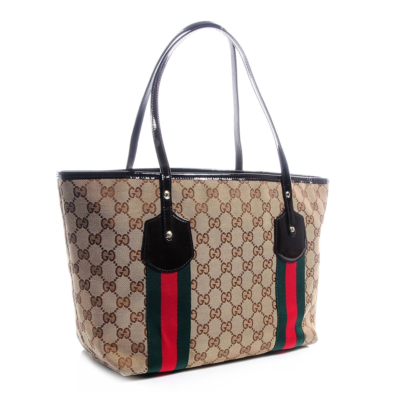Gucci GG WEB JOLIE Monogram Tote Bag