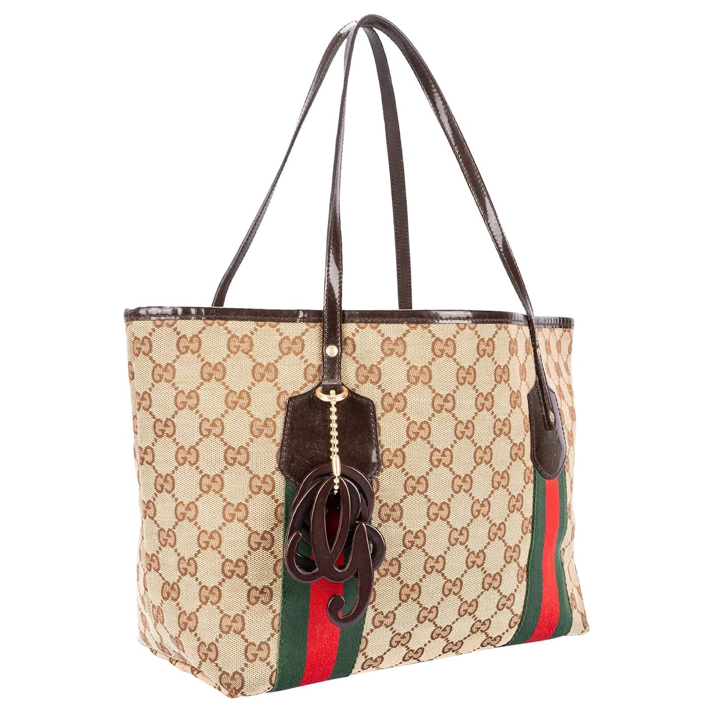 Gucci GG WEB JOLIE Monogram Small Tote Bag