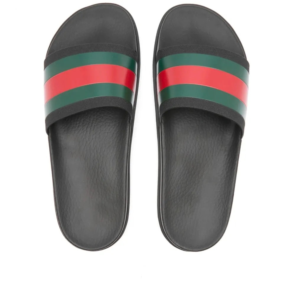 Gucci PURSUIT TREK WEB RUBBER SLIDES Travel Bag