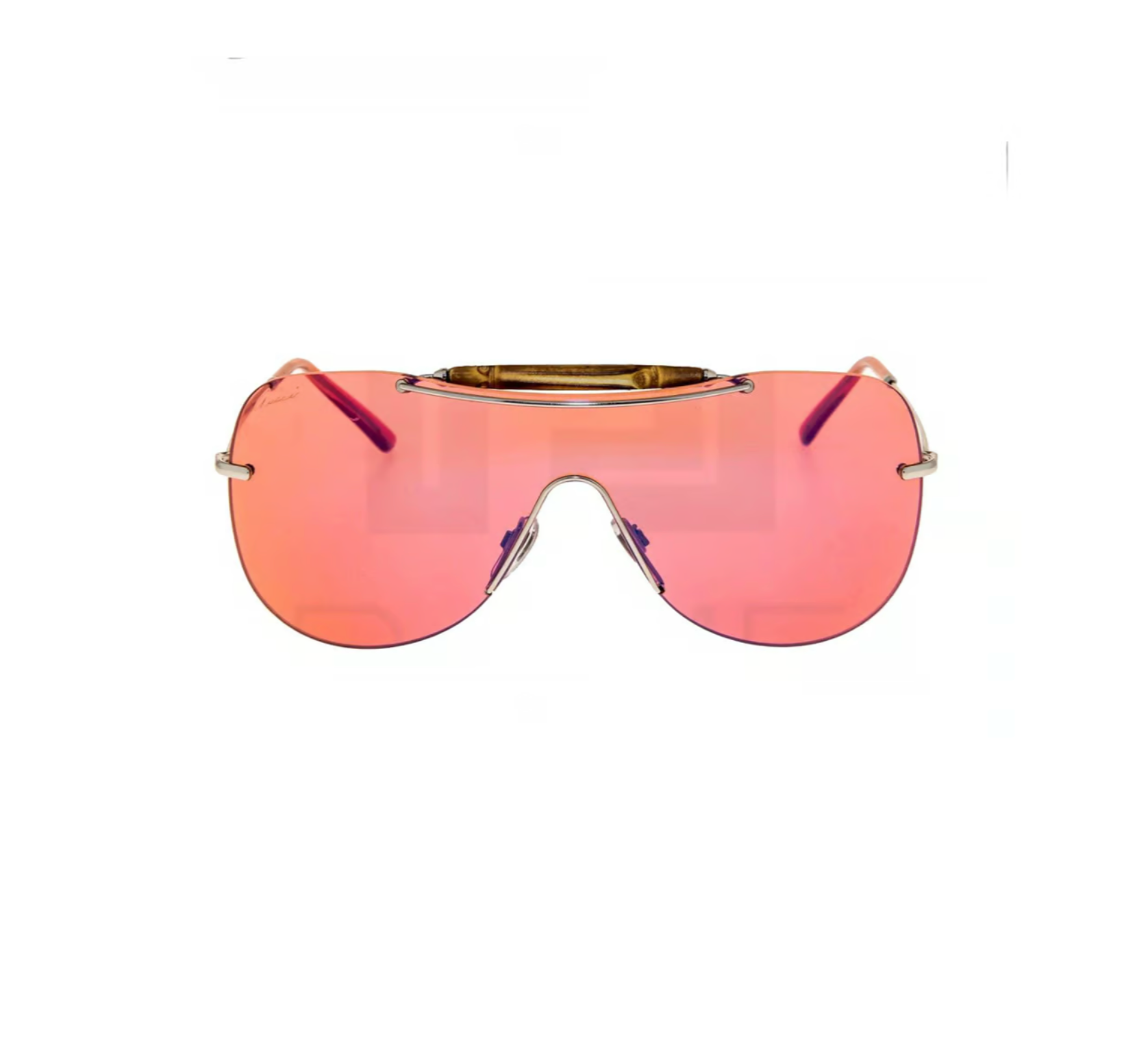 Gucci BAMBOO MIRRORED Pink Sunglasses