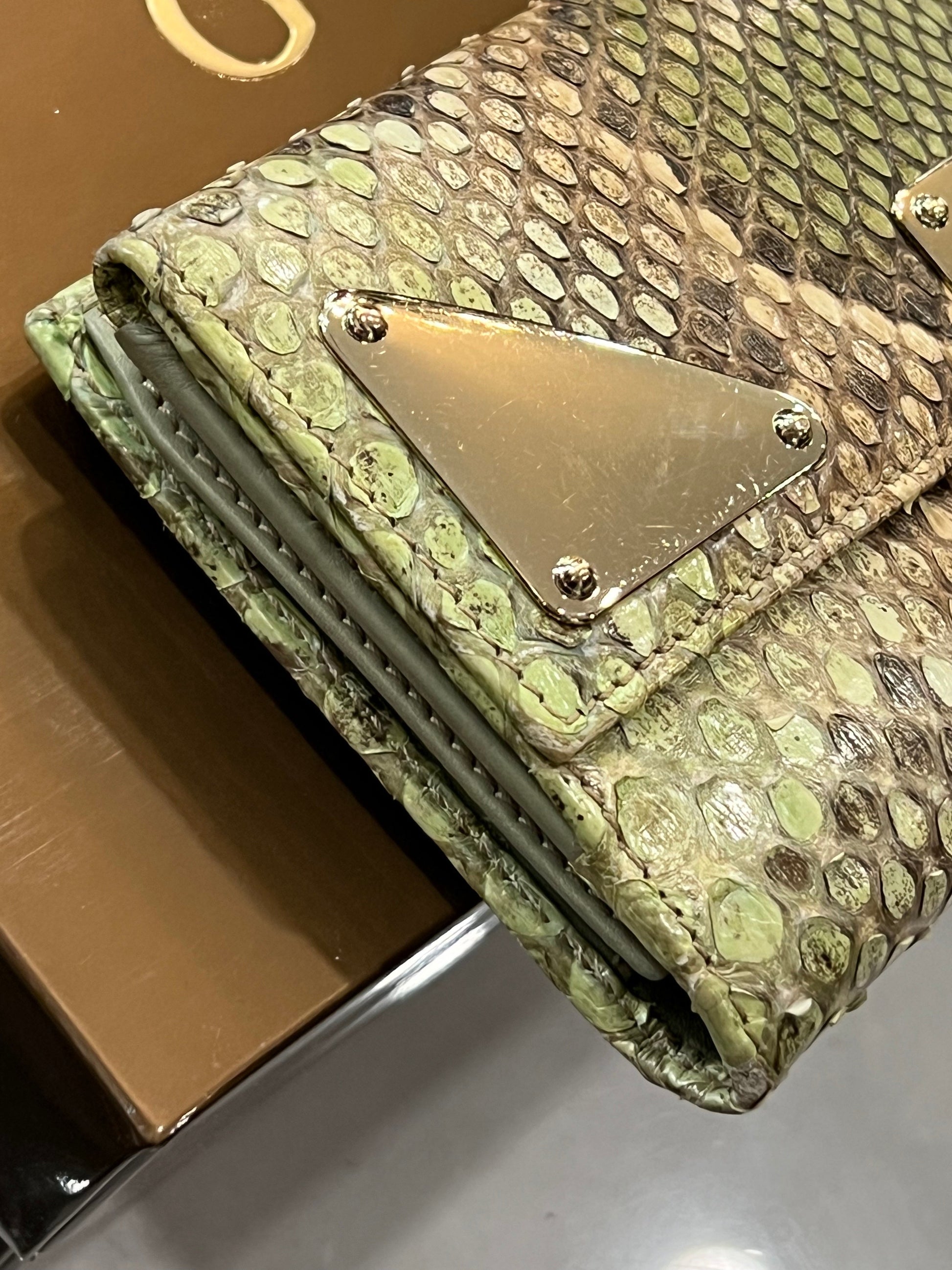 Gucci Python Continental Wallet Case