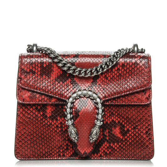 Gucci DIONYSUS Leather Python Mini Shoulder Bag