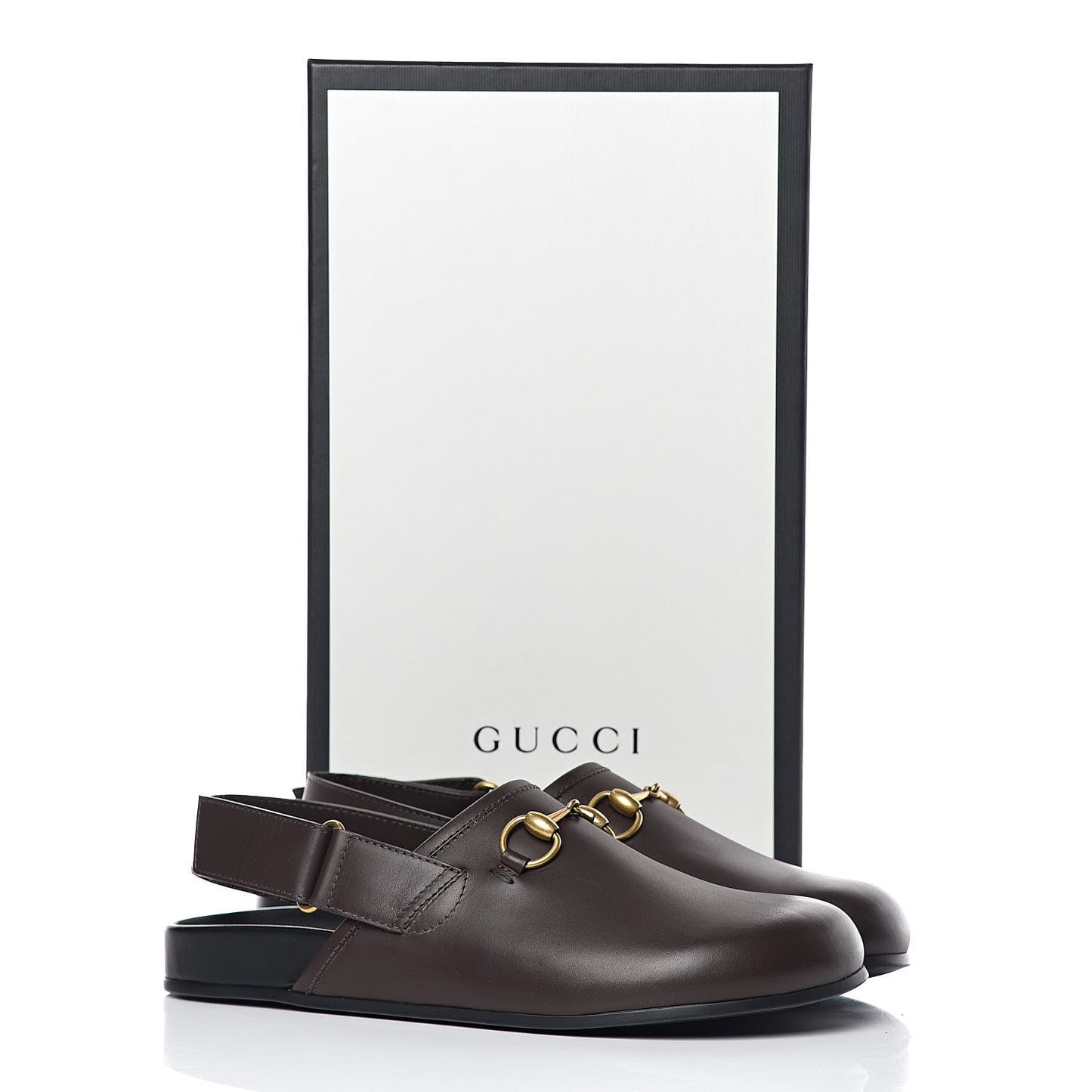 Gucci 'S RIVER HORSEBIT SLIDES Leather Shoes