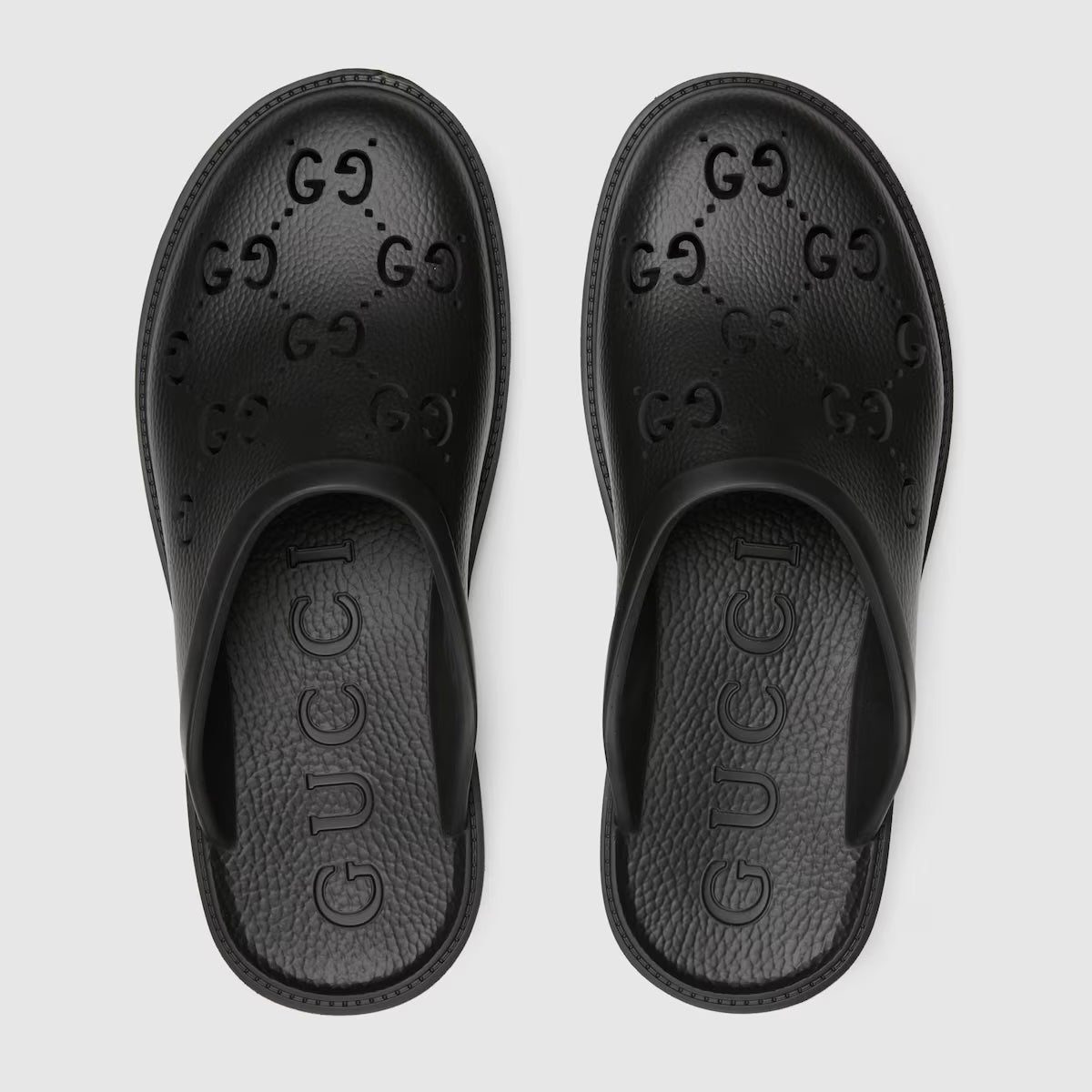 Gucci GG RUBBER 'S SLIDES Monogram Handbag
