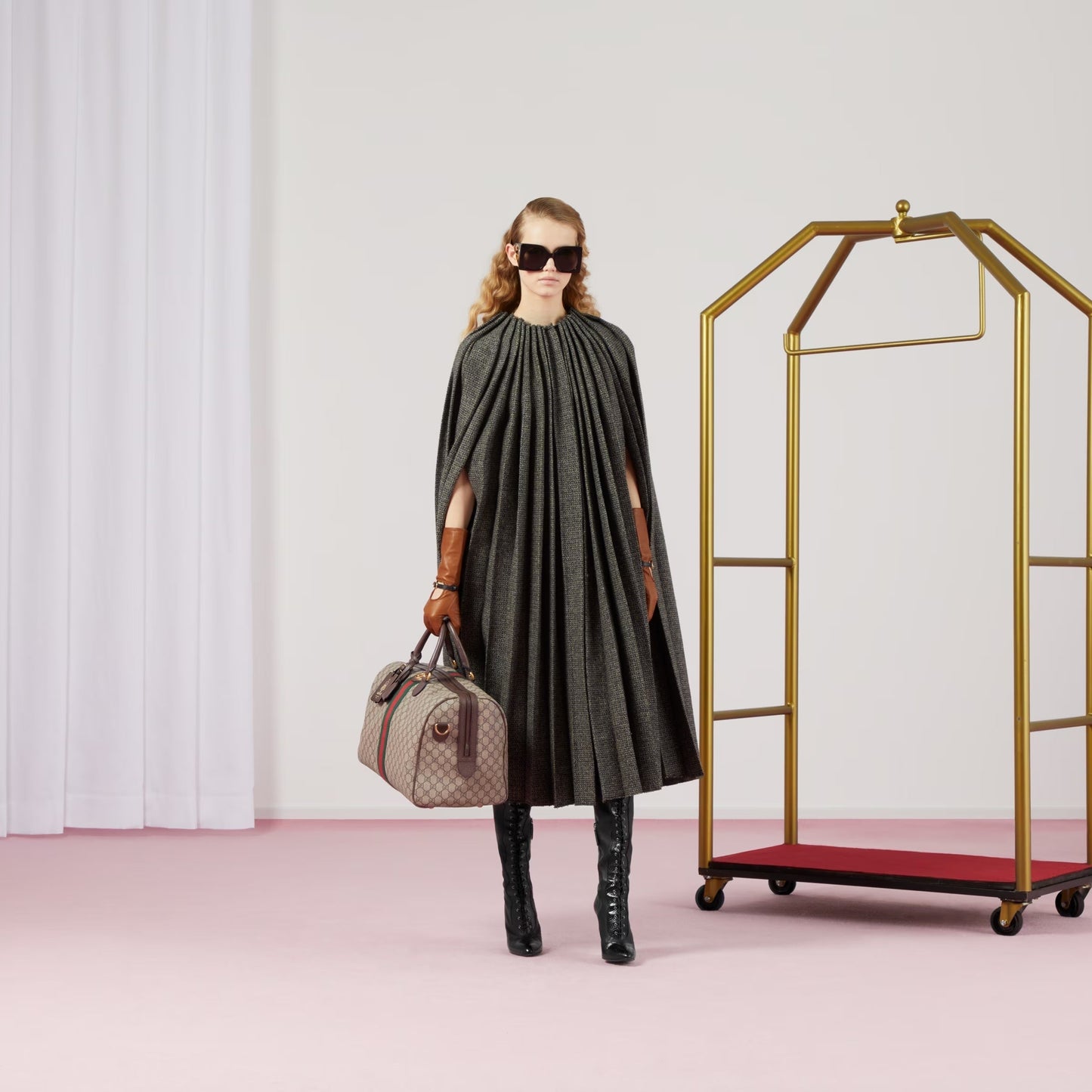 Gucci GG OPHIDIA SAVOY DUFFLE Medium Travel Bag
