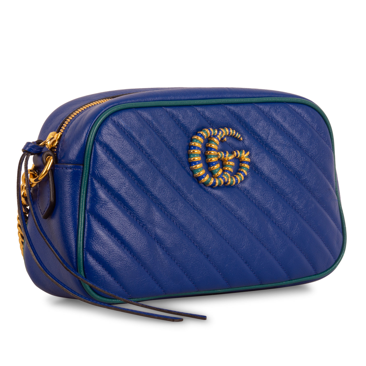 Gucci Marmont Bag Blue Small Shoulder Bag