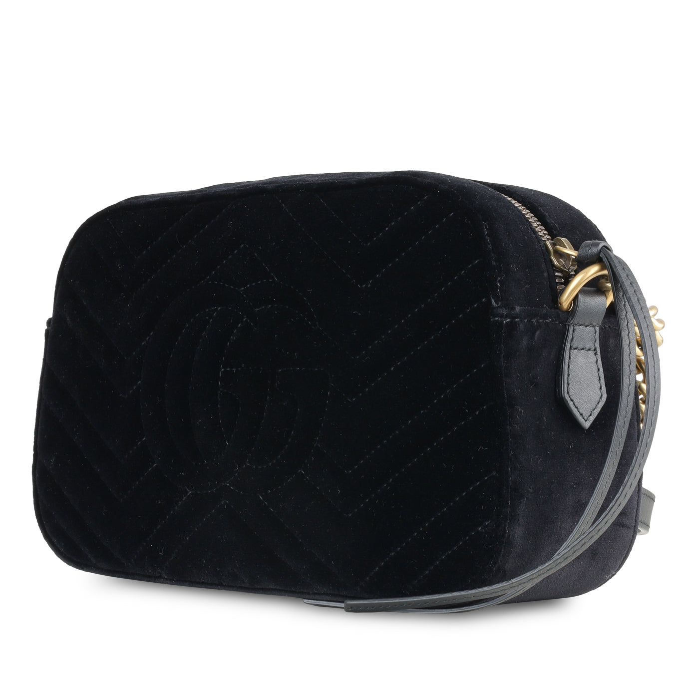 Gucci Marmont Bag Velvet Small Shoulder Bag Black Velvet