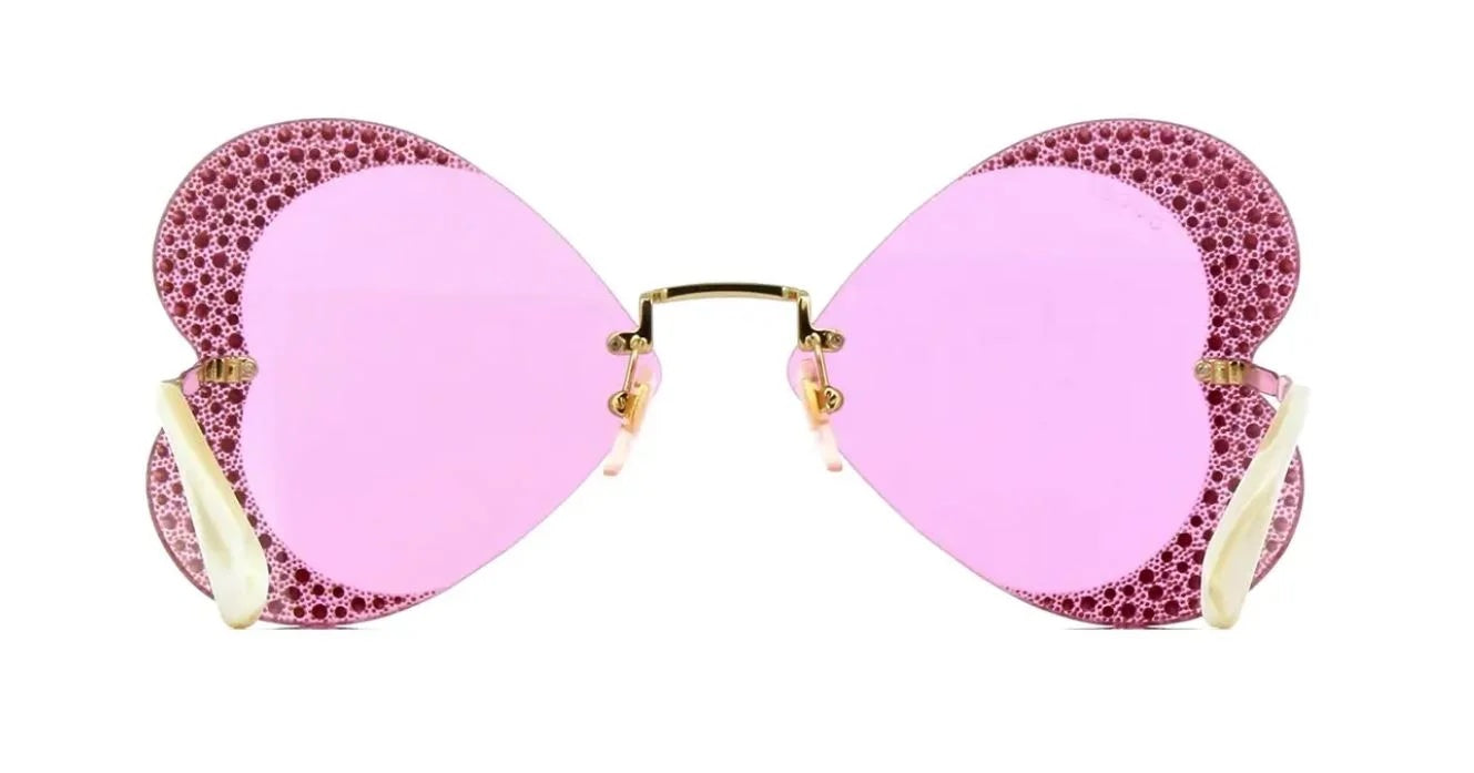 Gucci SPECIAL EDITION CRYSTAL HEART Sunglasses