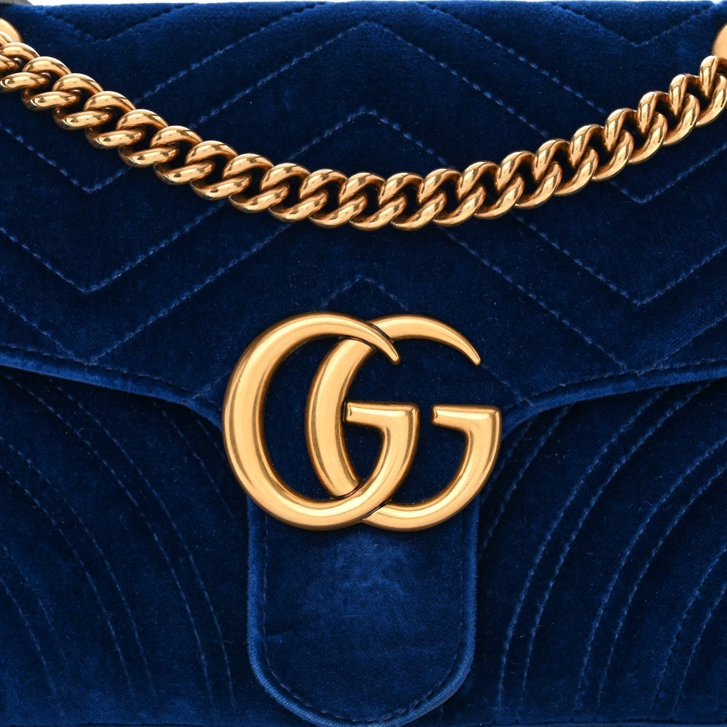 Gucci GG MARMONT VELVET Matelasse Small Crossbody Bag Crossbody Bag