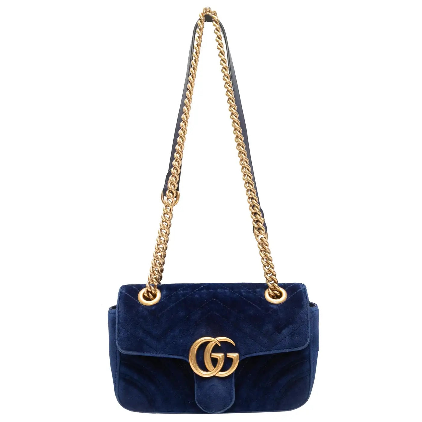 Gucci GG MARMONT VELVET Matelasse Small Crossbody Bag Crossbody Bag