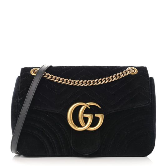 Gucci GG MARMONT VELVET Matelasse Small Shoulder Bag 4