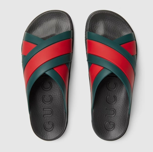 Gucci WEB PANELED SLIDES Travel Bag
