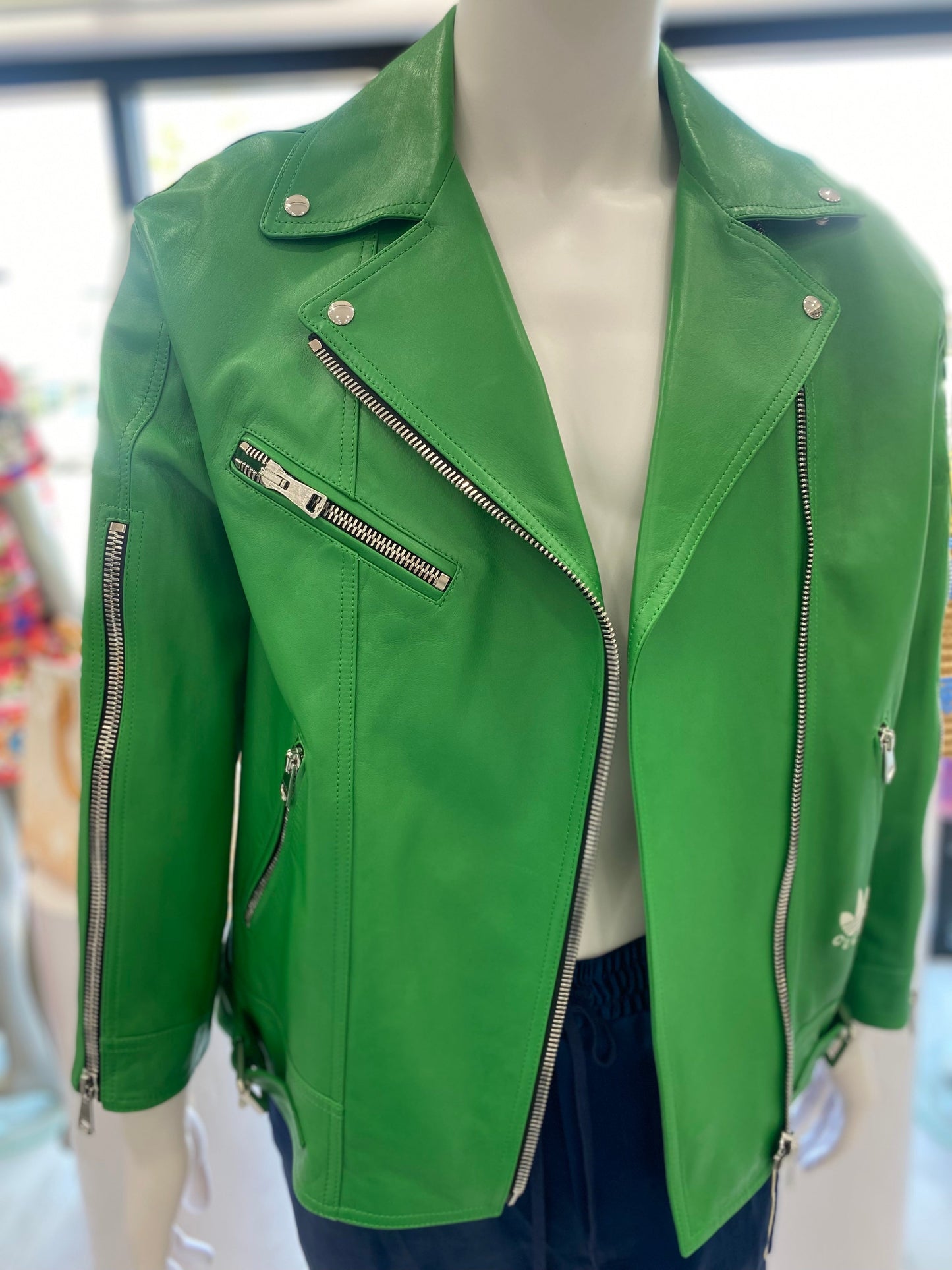 Gucci X ADIDAS 'S BIKER JACKET Leather Apparel