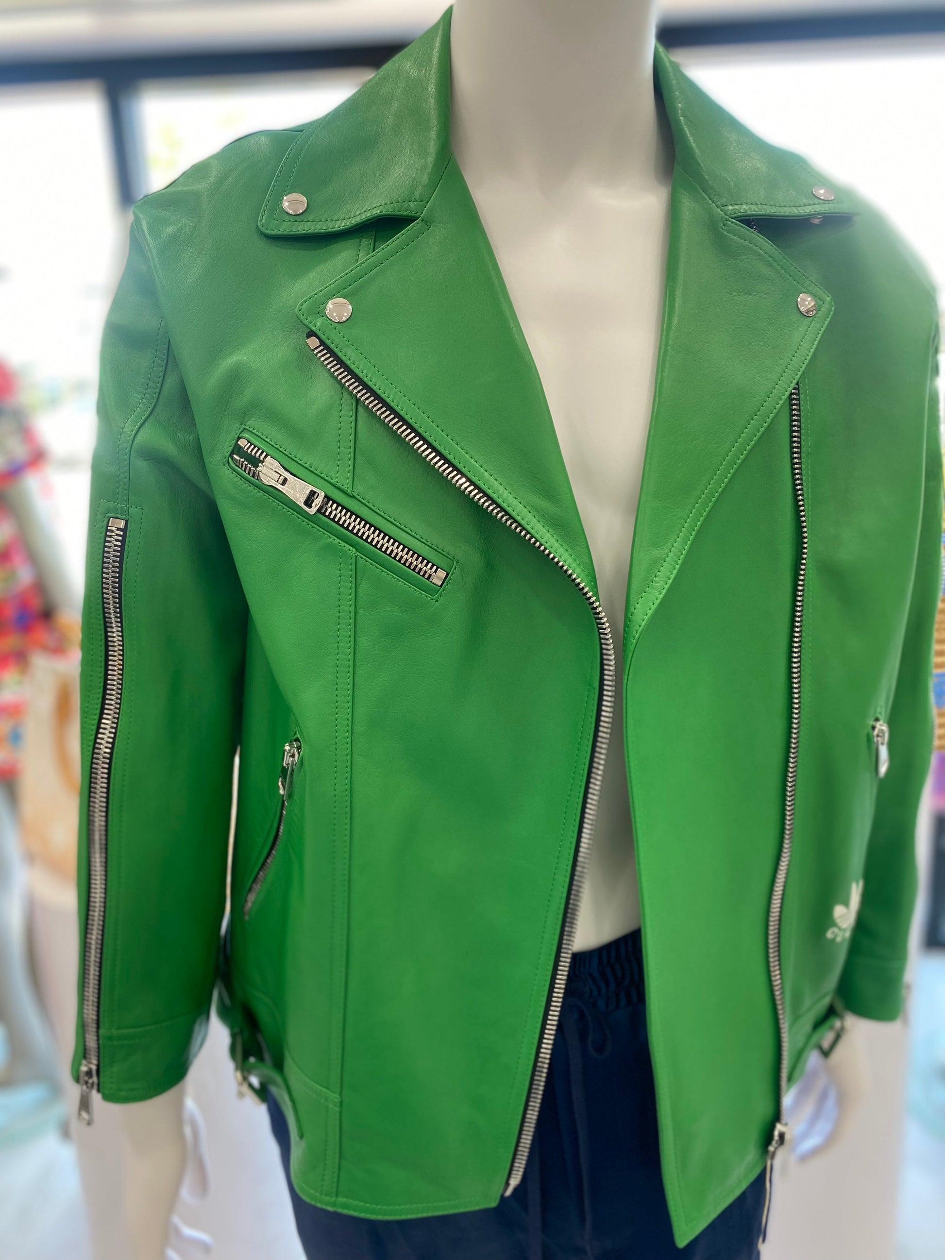 Gucci X ADIDAS 'S BIKER JACKET Leather Apparel