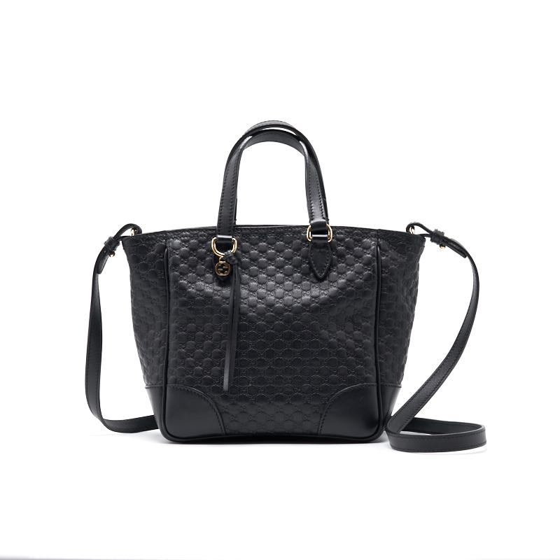Gucci Tote Bag Leather Black