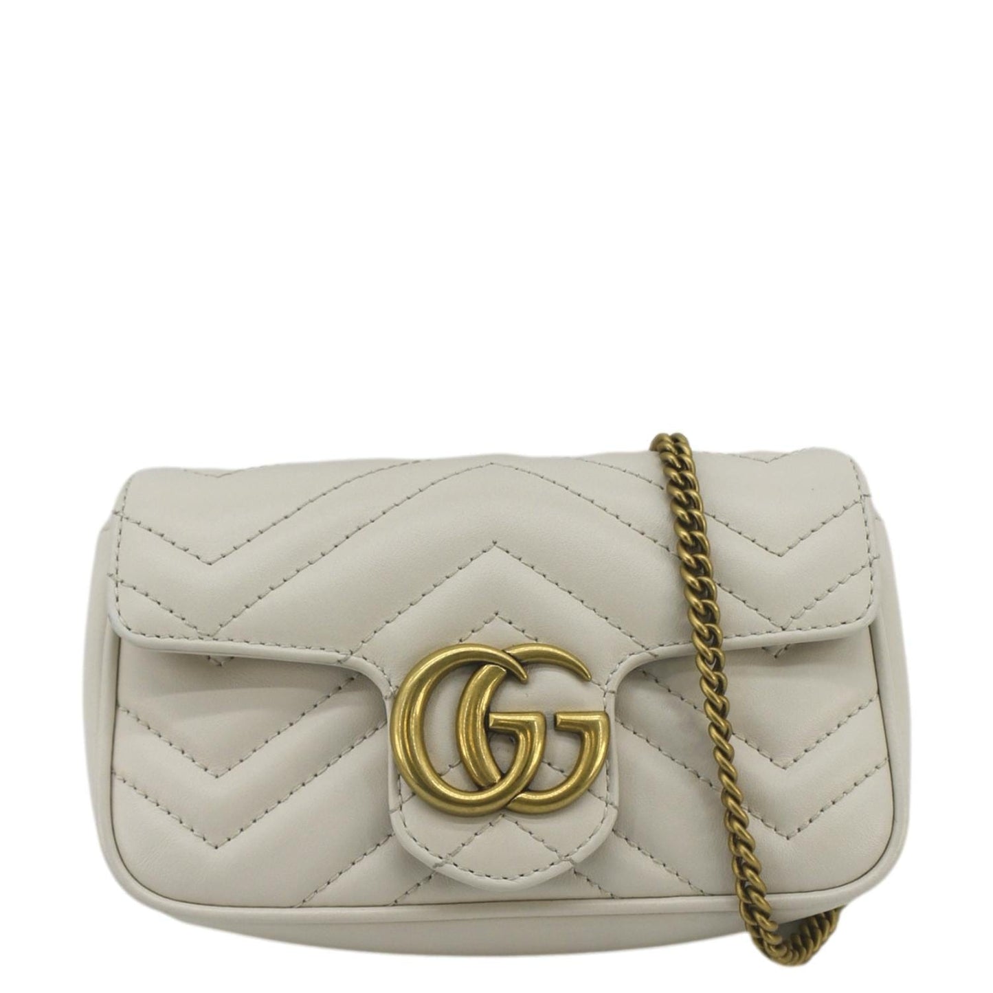 Gucci Marmont Super Mini Crossbody Bag Leather Matelasse Shoulder Bag