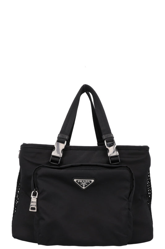 Prada Pet Nag Re Nylon Black Handbag
