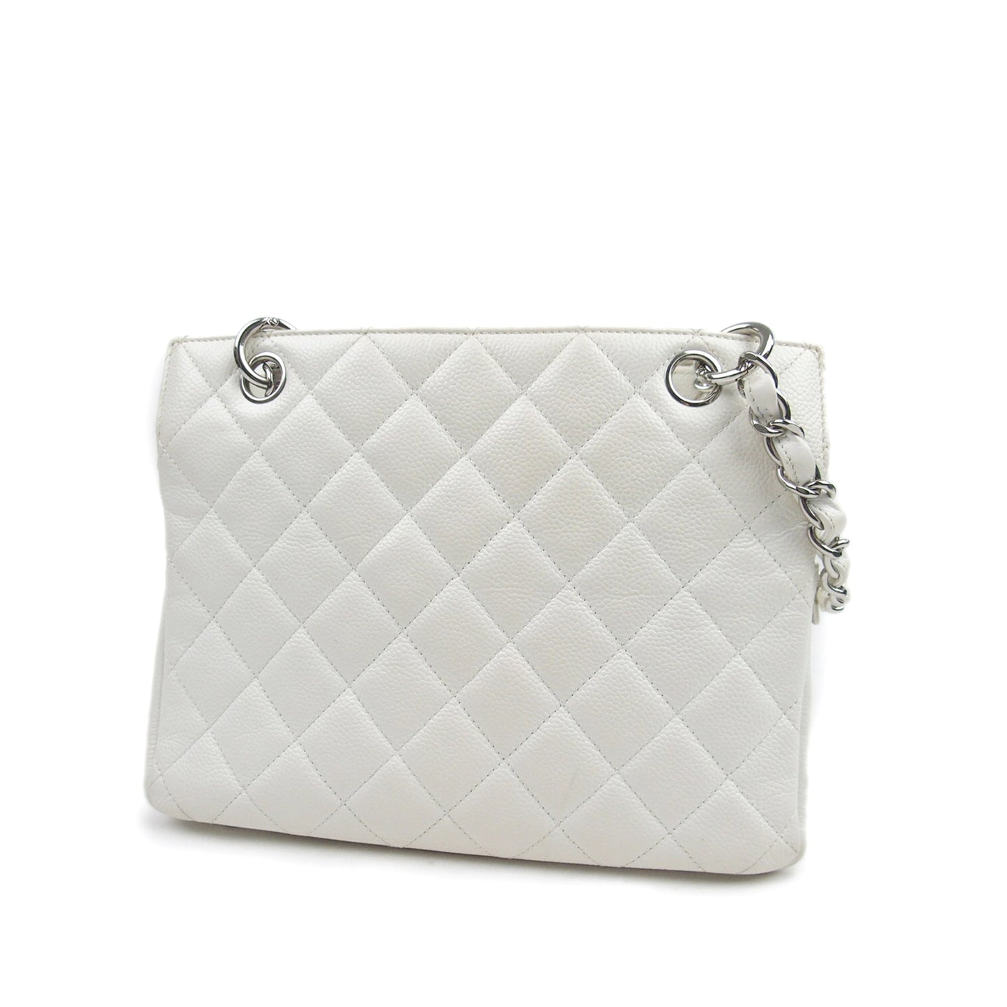 Chanel Caviar Petite Timeless Shopping Tote White Tote Bag