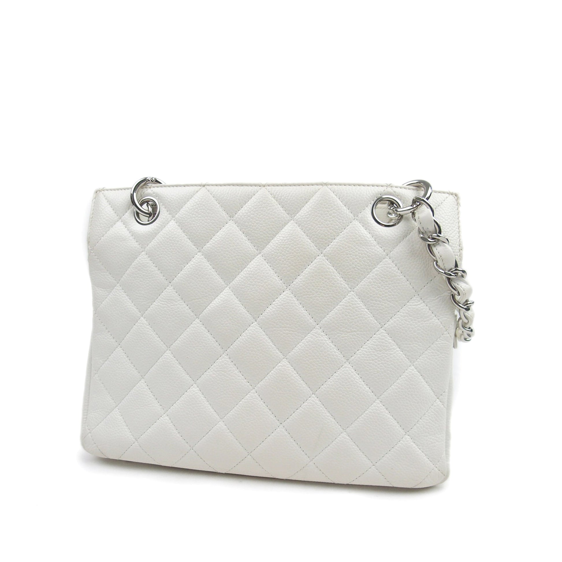 Chanel Caviar Petite Timeless Shopping Tote White Tote Bag