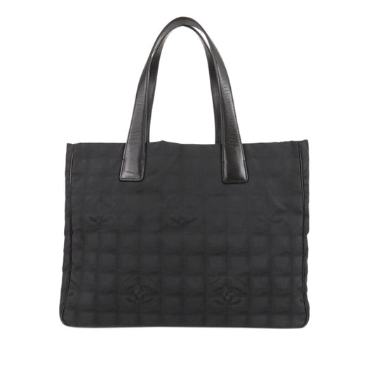 Chanel New Travel Line Tote Bag Nylon Black
