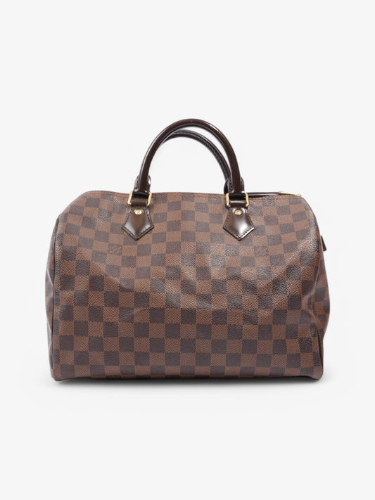Louis Vuitton Speedy Ebene Coated 30 Canvas Coated Canvas Damier Apparel Canvas 52