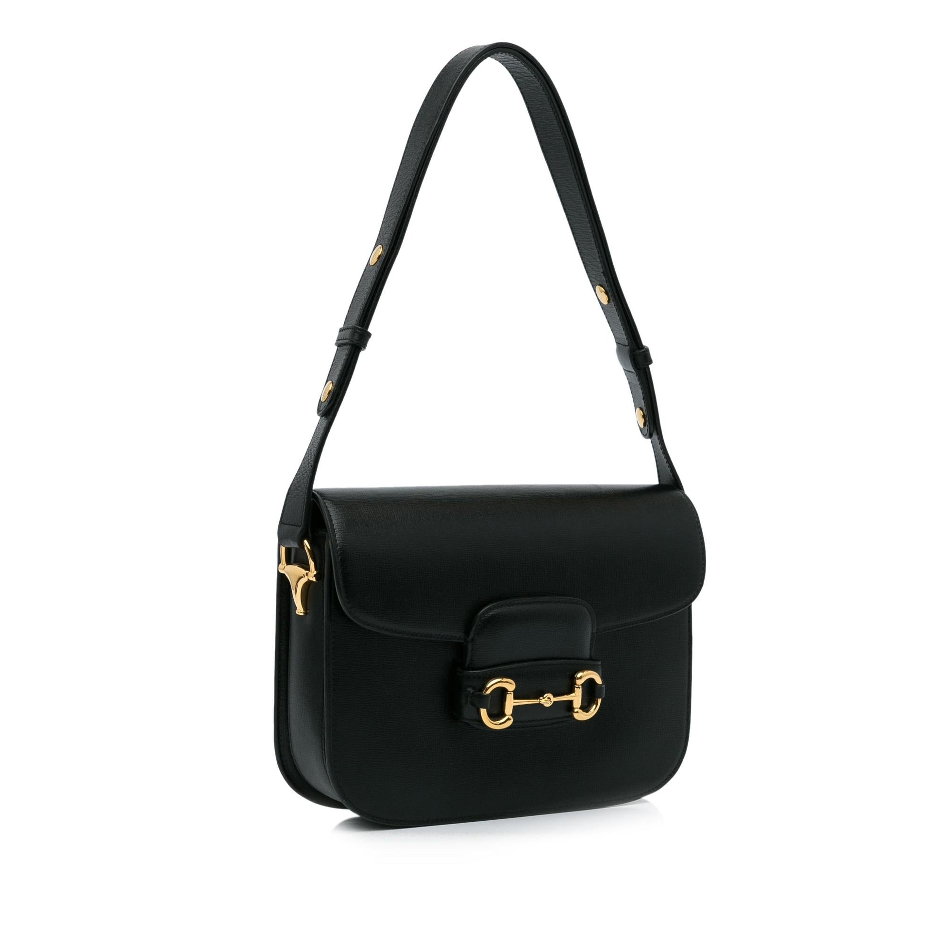 Gucci Horsebit SHG-yZOxxK Calf Black Shoulder Bag
