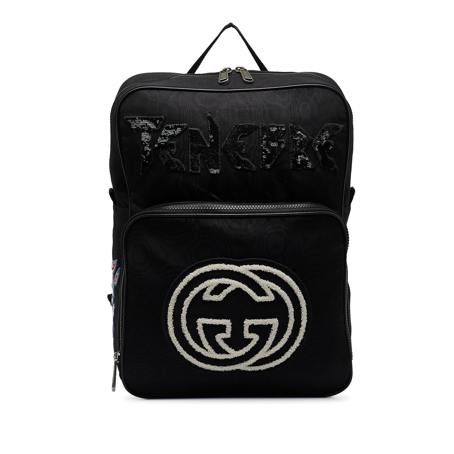 Gucci 80's Patch Tenebre GG Backpack Nylon Black