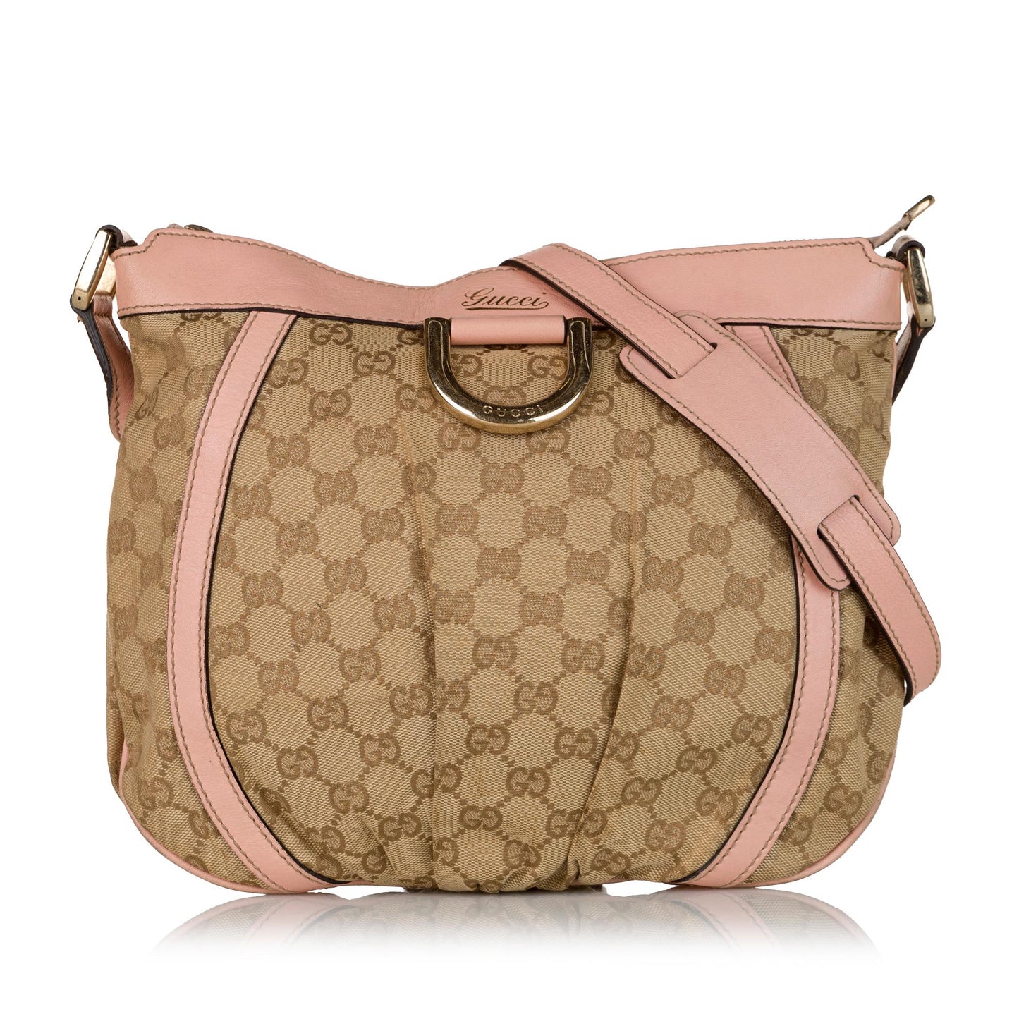 Gucci Abbey GG SHG Canvas Brown Crossbody Bag