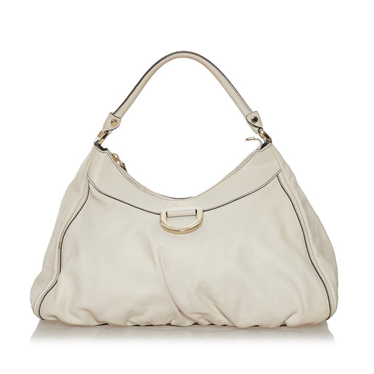 Gucci Abbey SHG Leather Calf White Shoulder Bag