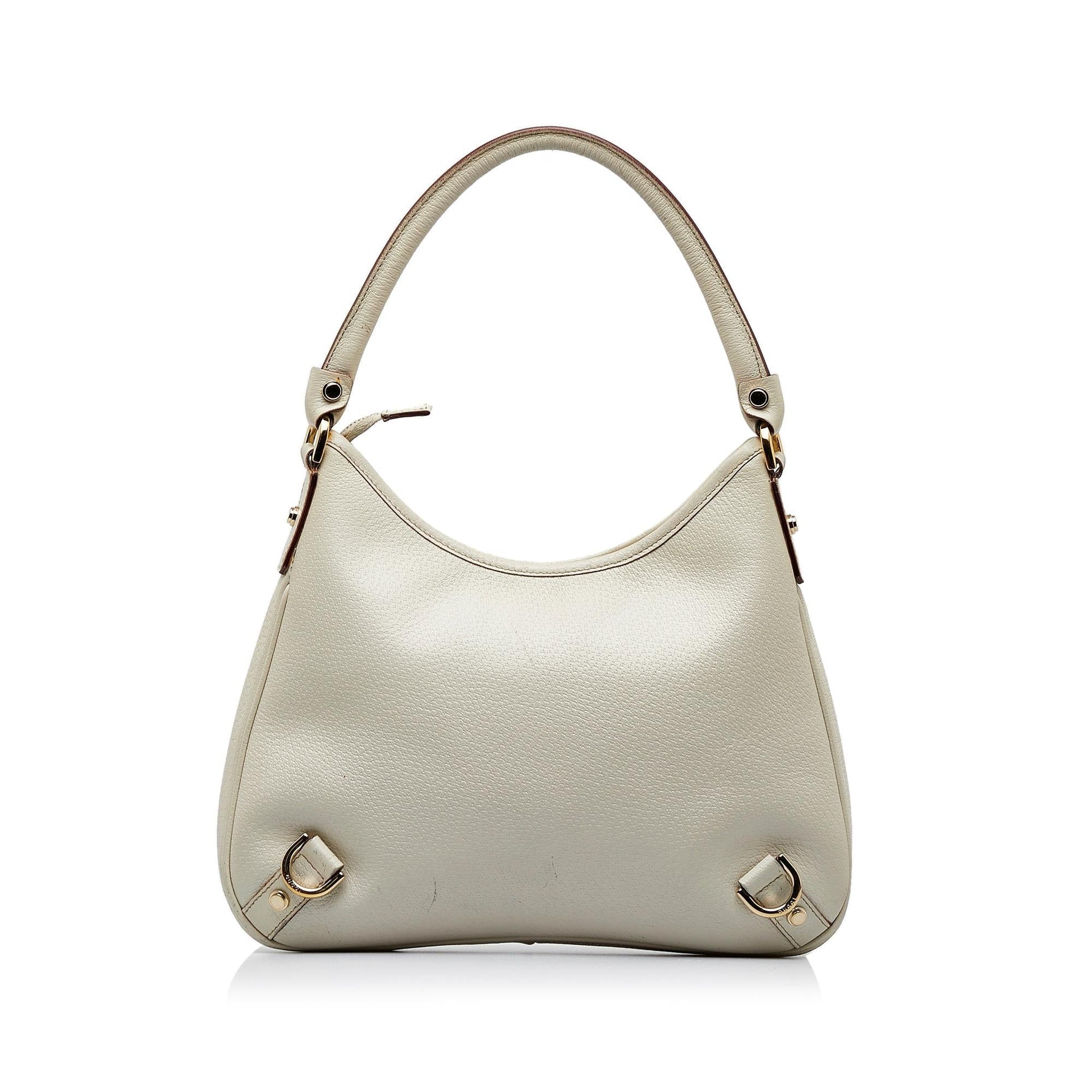 Gucci Abbey SHG-S51W9z Calf White Shoulder Bag