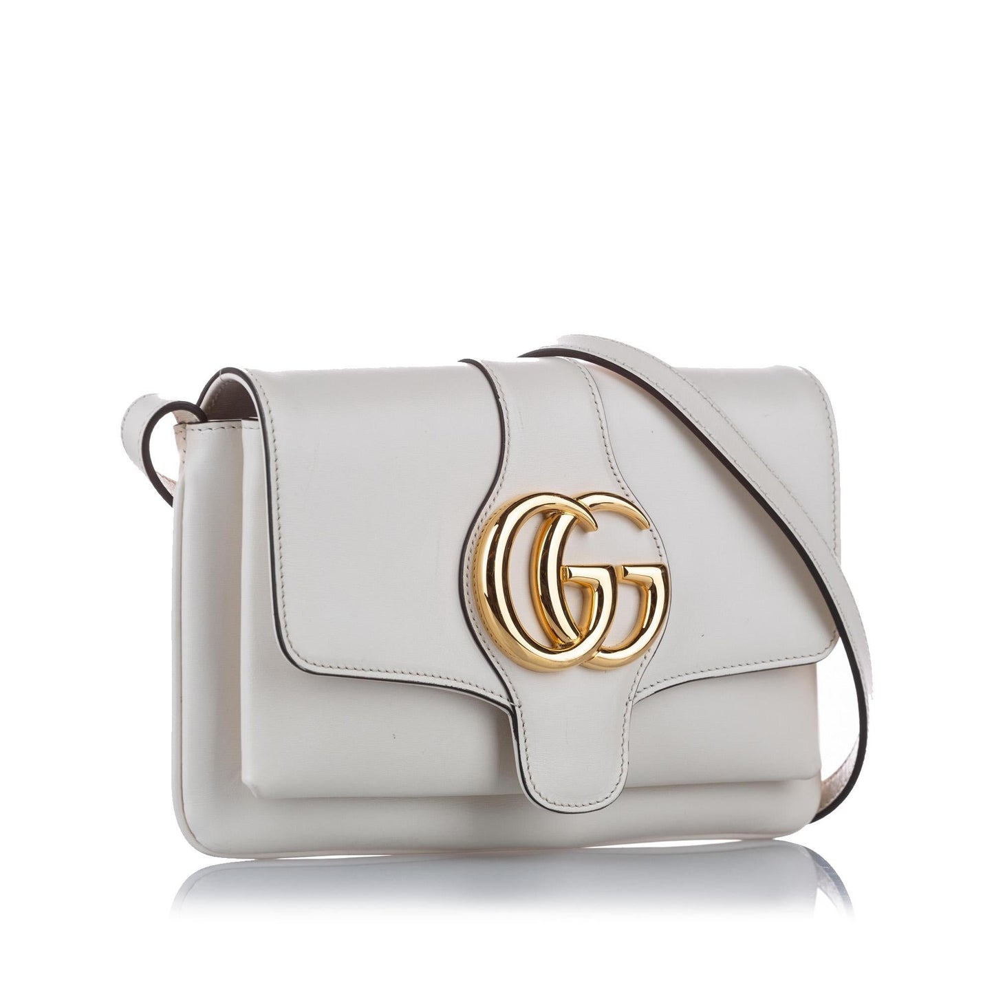 Gucci Arli SHG Leather Calf White Crossbody Bag
