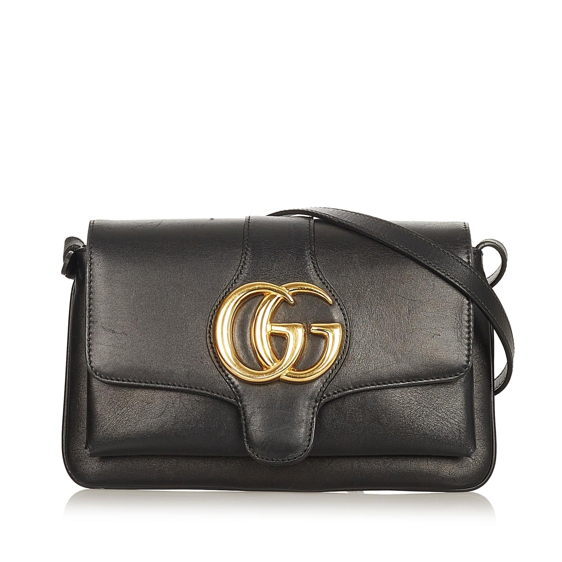 Gucci Arli SHG Leather Calf Black Crossbody Bag