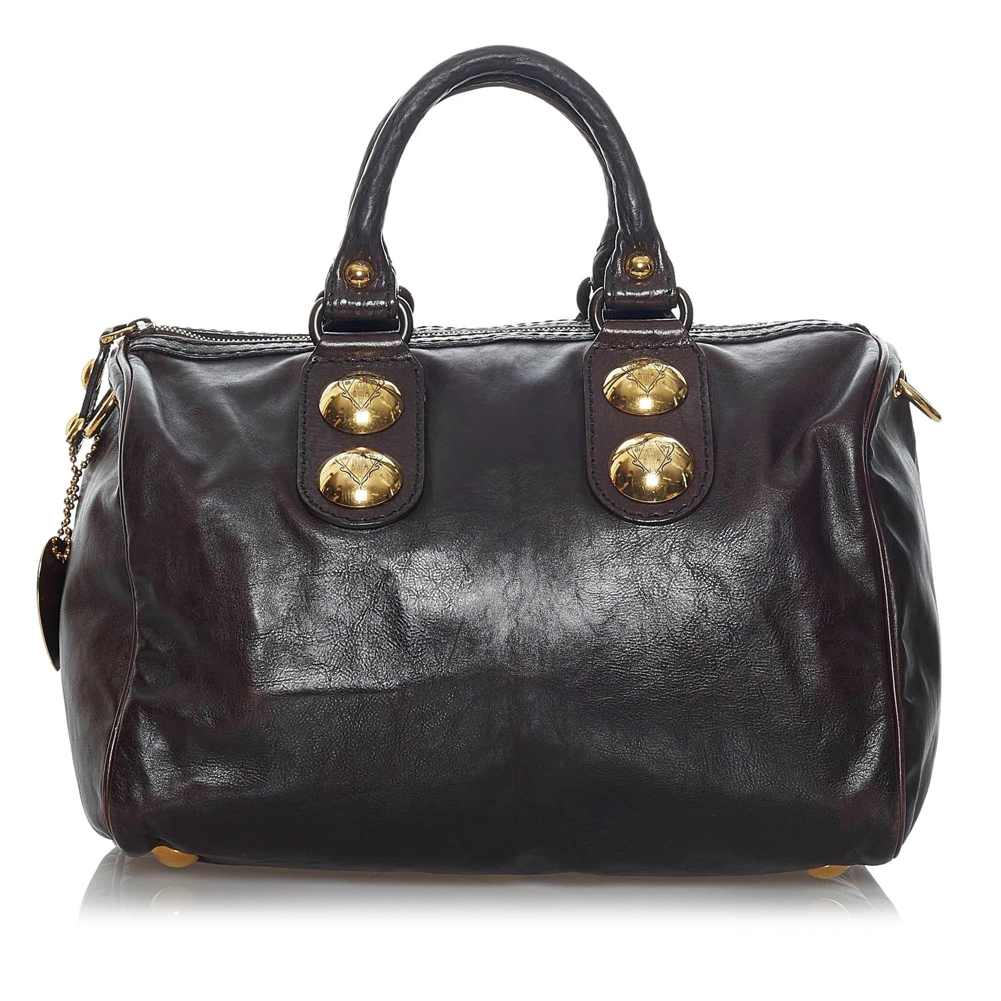 Gucci Babouska SHG-g5B2BX Calf Brown Satchel Bag