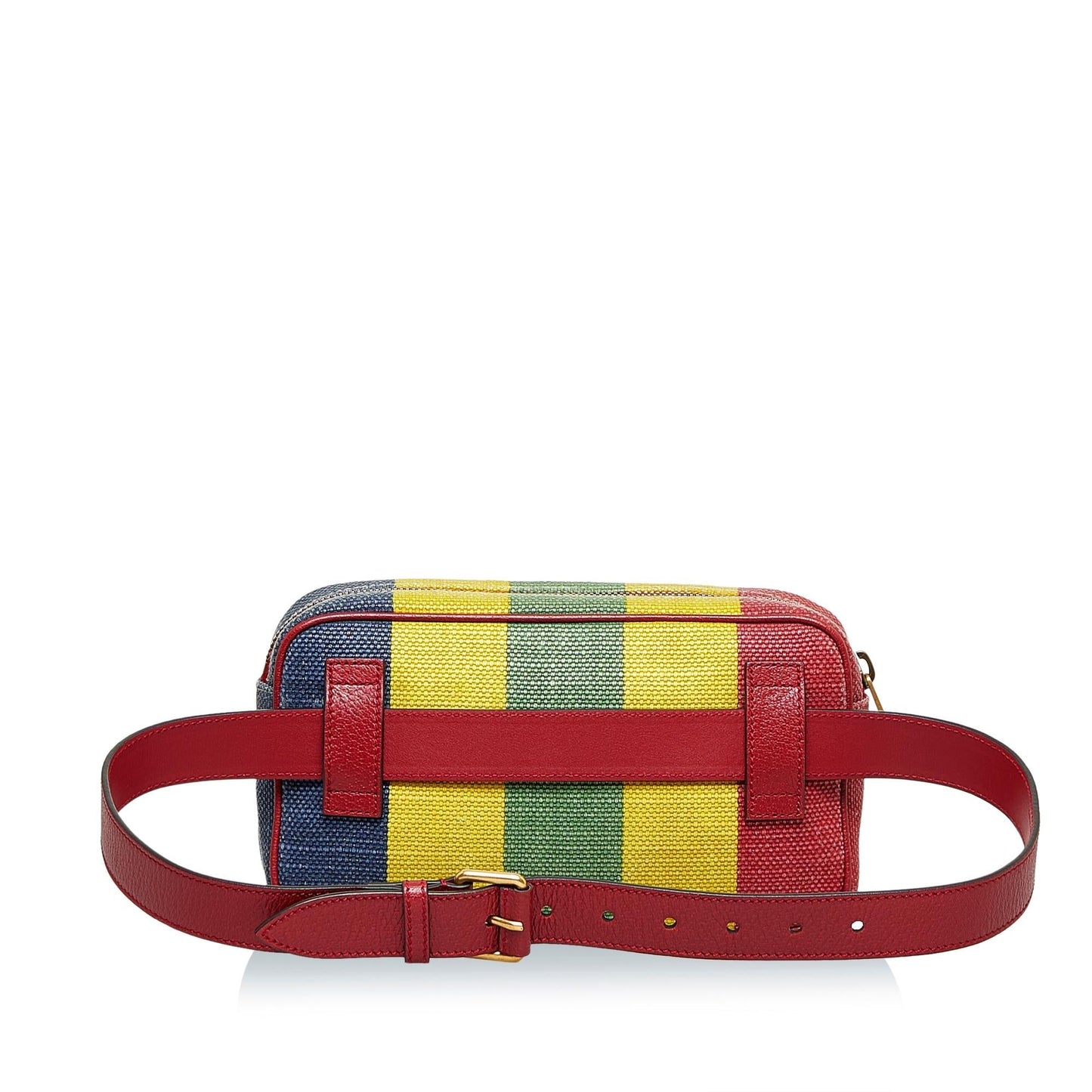 Gucci Baiadera Stripe Belt SHG-8woVlN Canvas Accessory