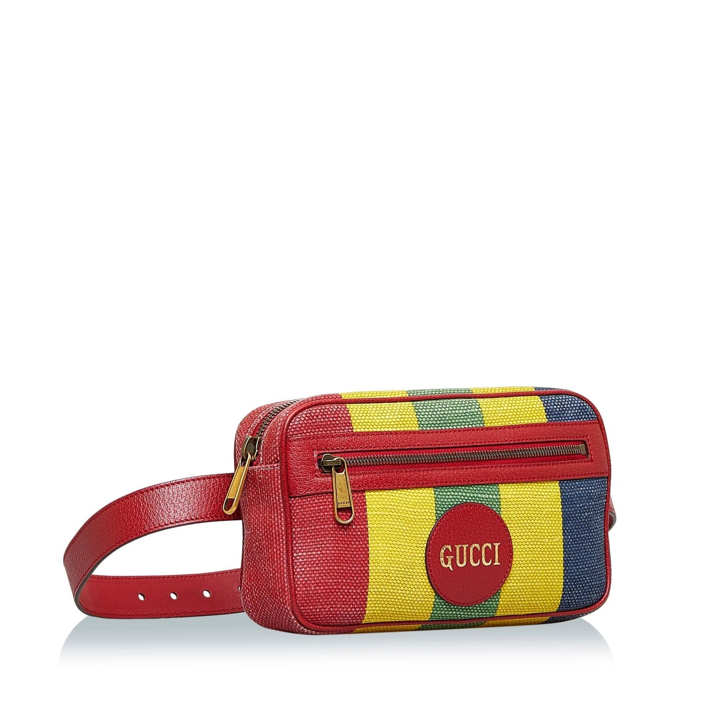 Gucci Baiadera Stripe Belt SHG-8woVlN Canvas Accessory
