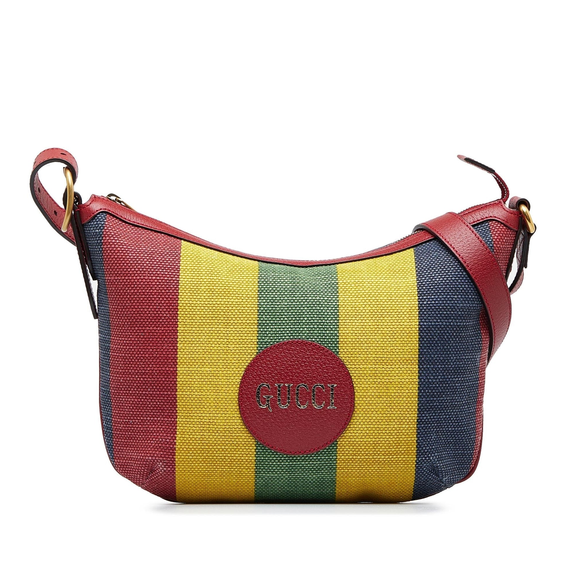 Gucci Baiadera Striped SHG-sCifOR Canvas Crossbody Bag