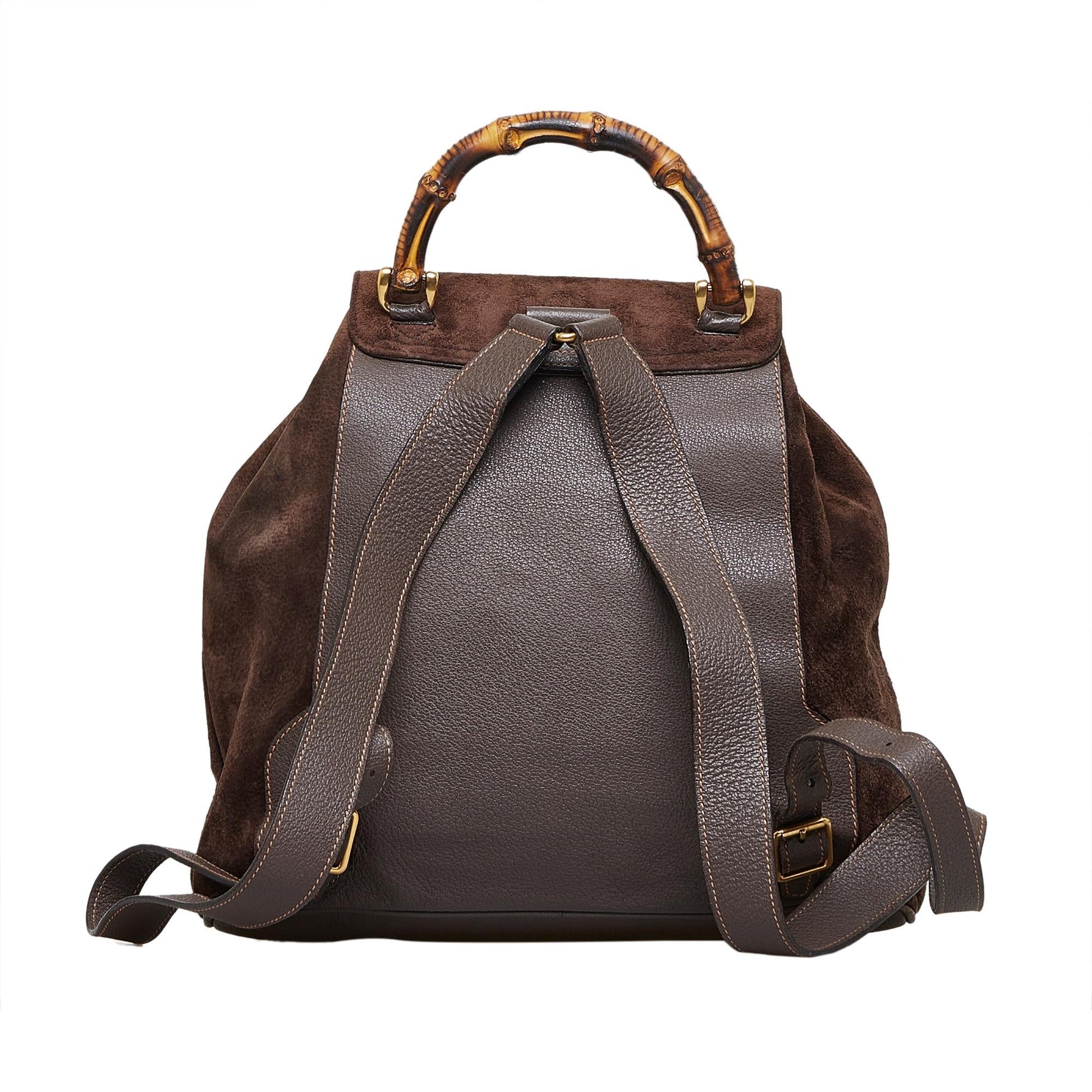 Gucci Bamboo Backpack SHG-wpMgk6 Calf Brown