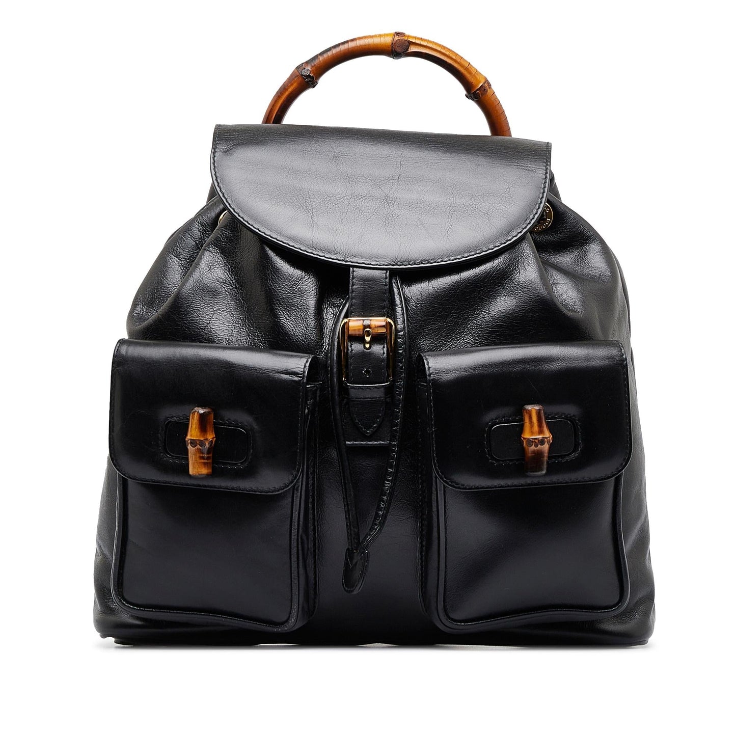Gucci Bamboo Backpack SHG-yxcb3j Calf Black