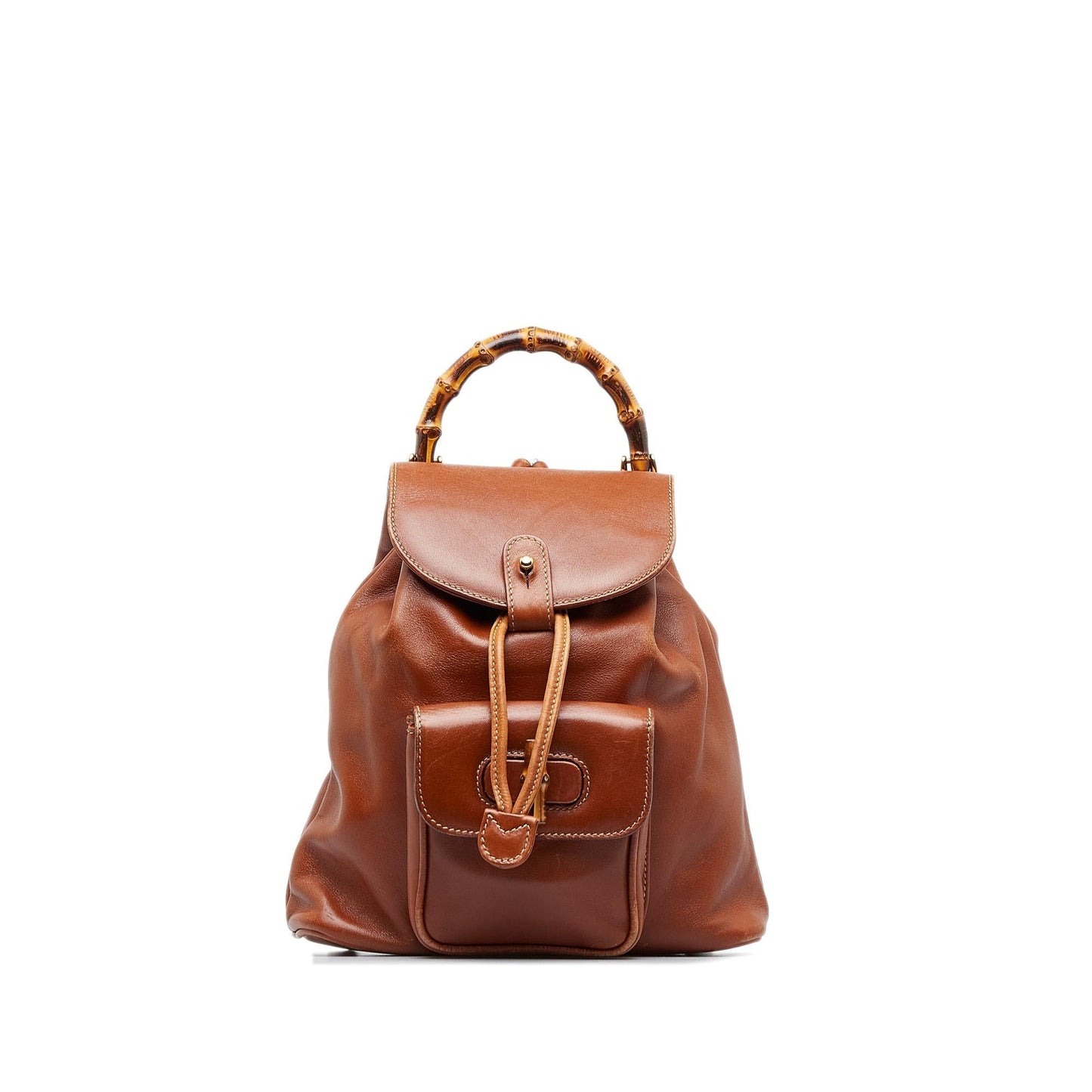 Gucci Bamboo Backpack SHG-05UokS Calf Brown