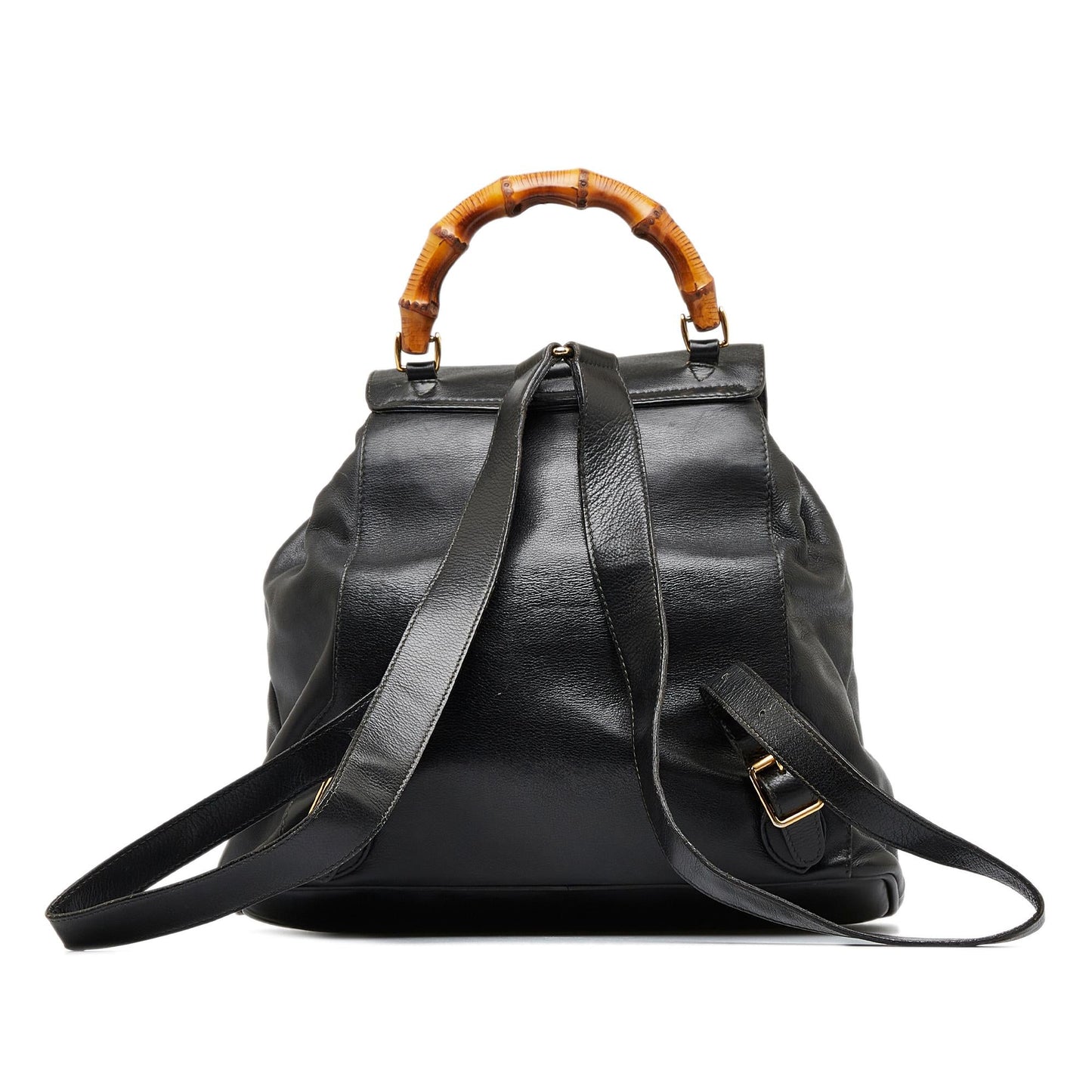Gucci Bamboo Backpack SHG-5DTmxc Calf Black