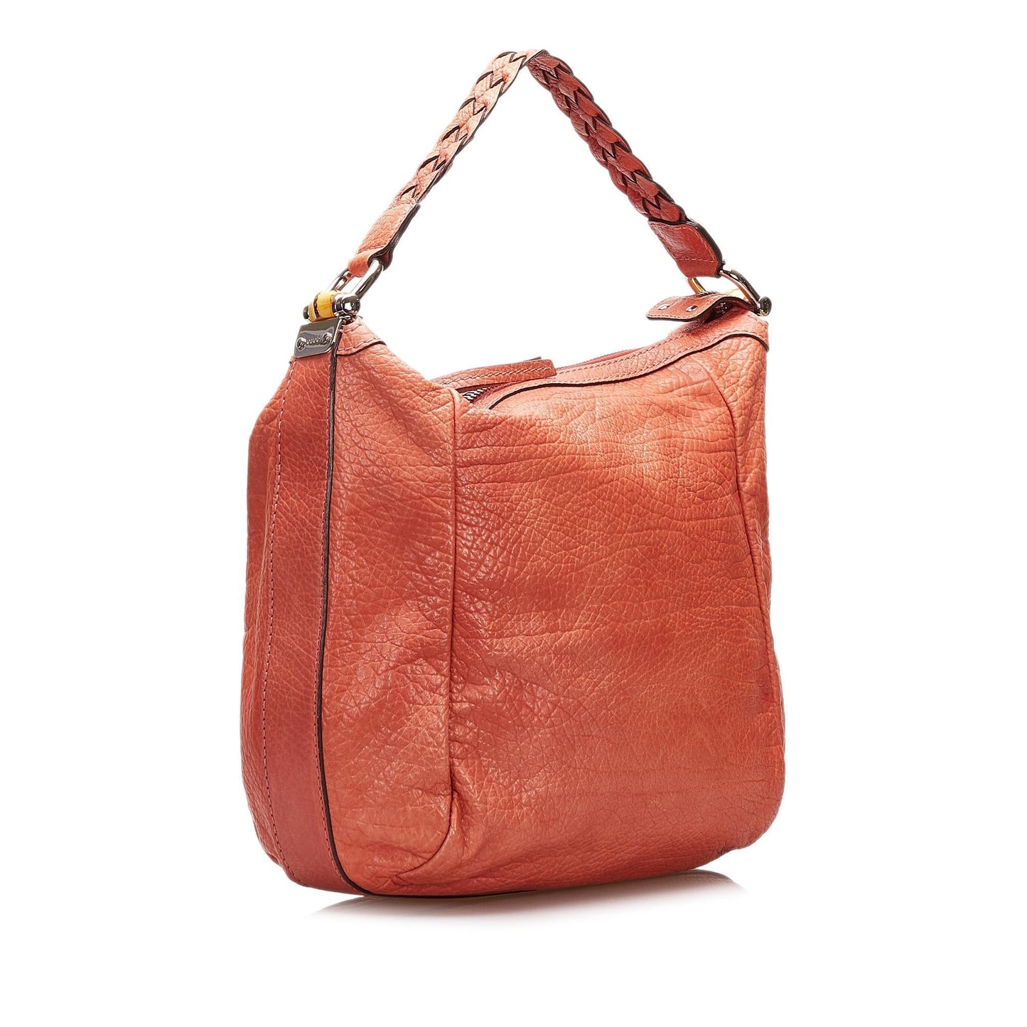 Gucci Bamboo Bar SHG Calf Orange Shoulder Bag