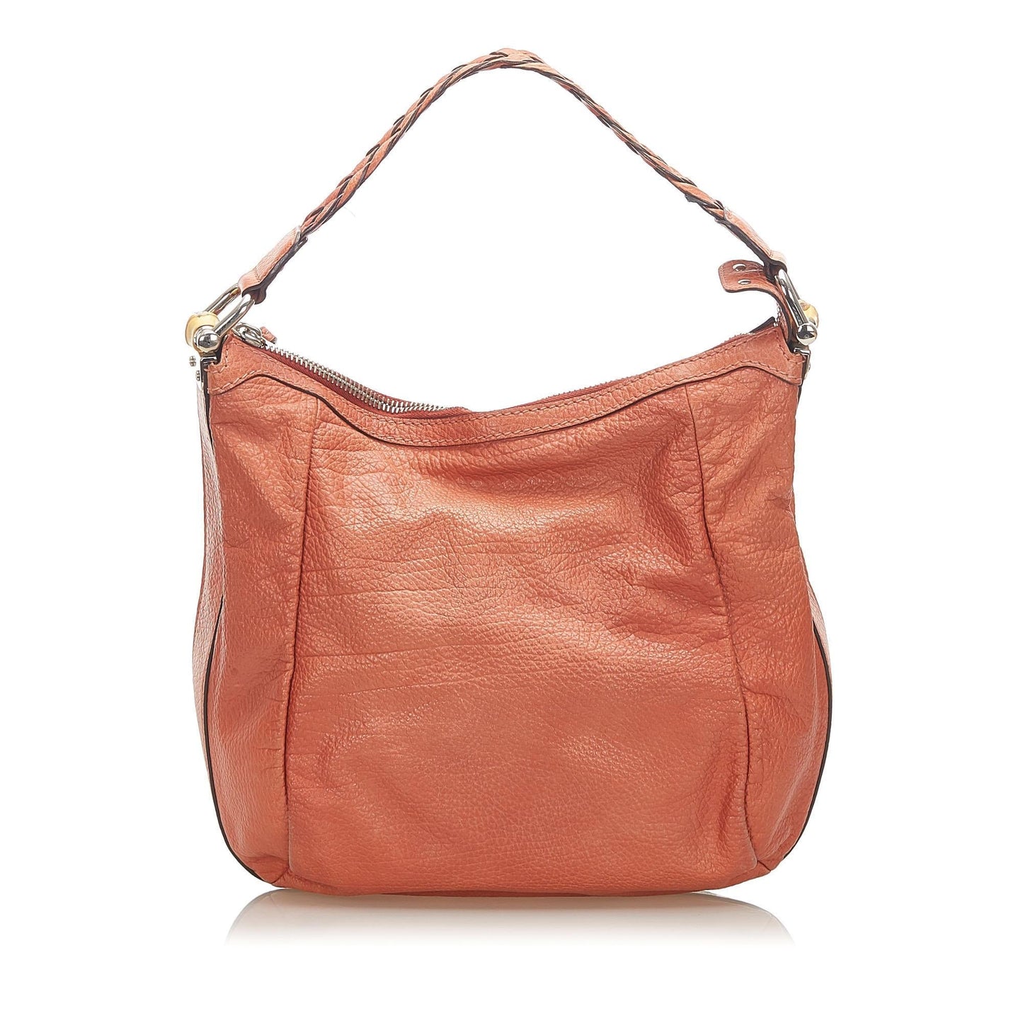 Gucci Bamboo Bar SHG Leather Calf Orange Shoulder Bag