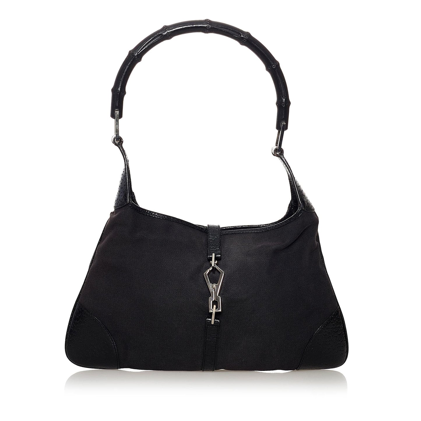 Gucci Bamboo Jackie SHG Canvas Black Shoulder Bag Bag Shg