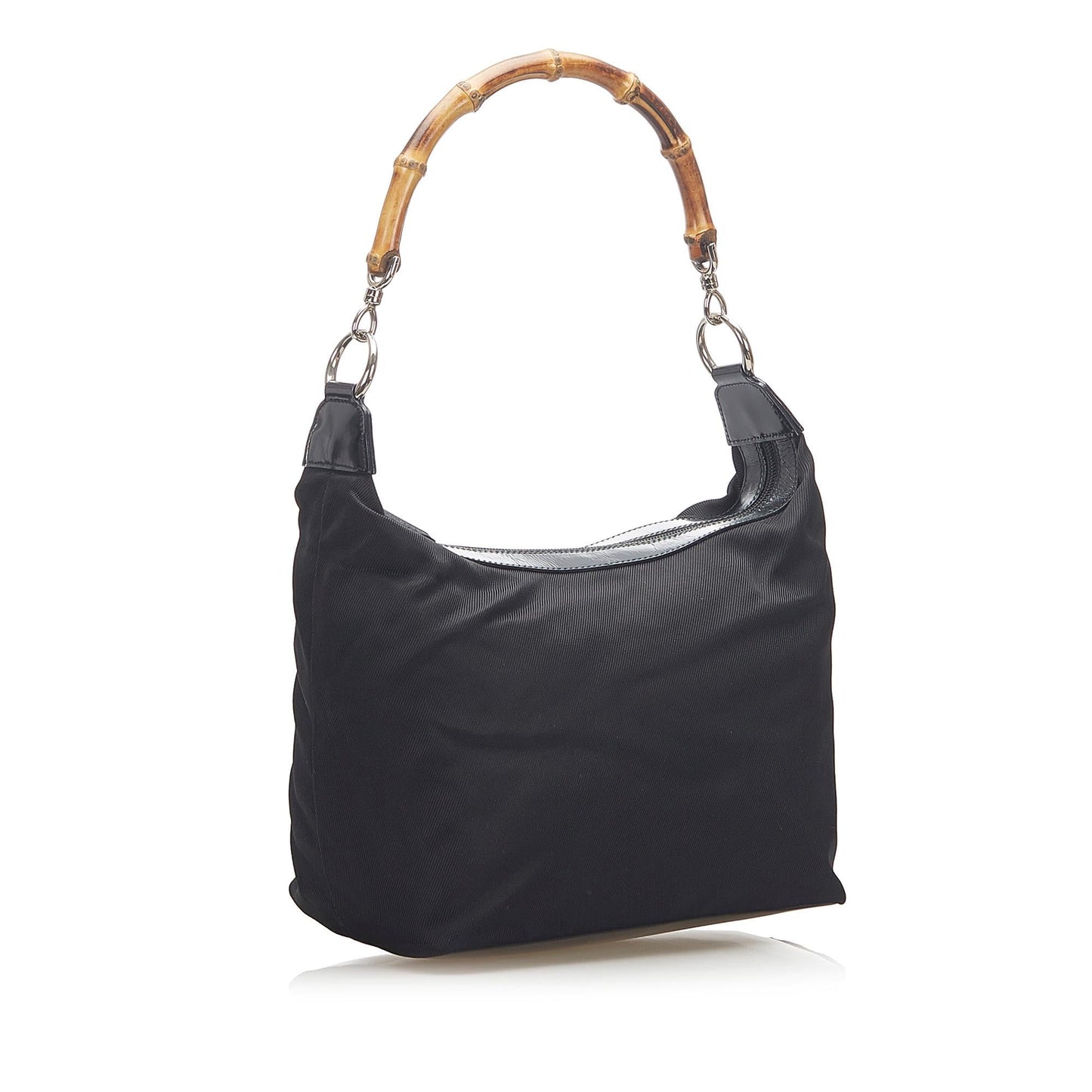 Gucci Bamboo SHG Canvas Black Shoulder Bag