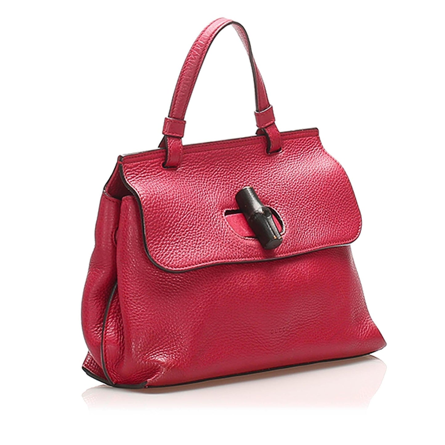 Gucci Bamboo Daily SHG Leather Calf Pink Satchel Bag