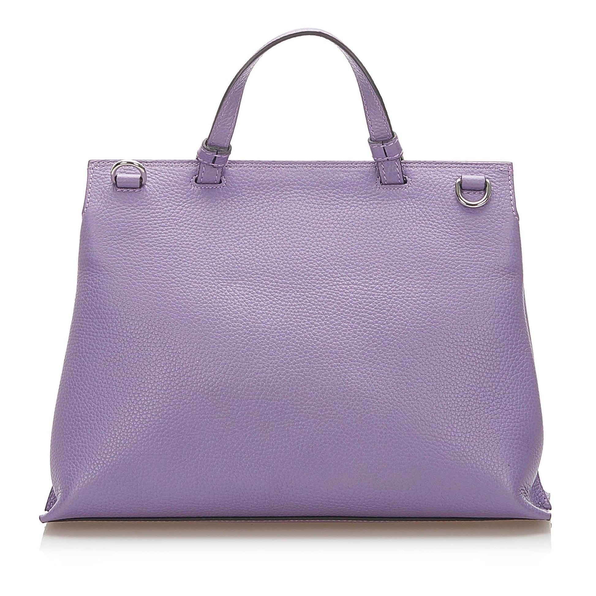 Gucci Bamboo Daily SHG Leather Calf Satchel Bag