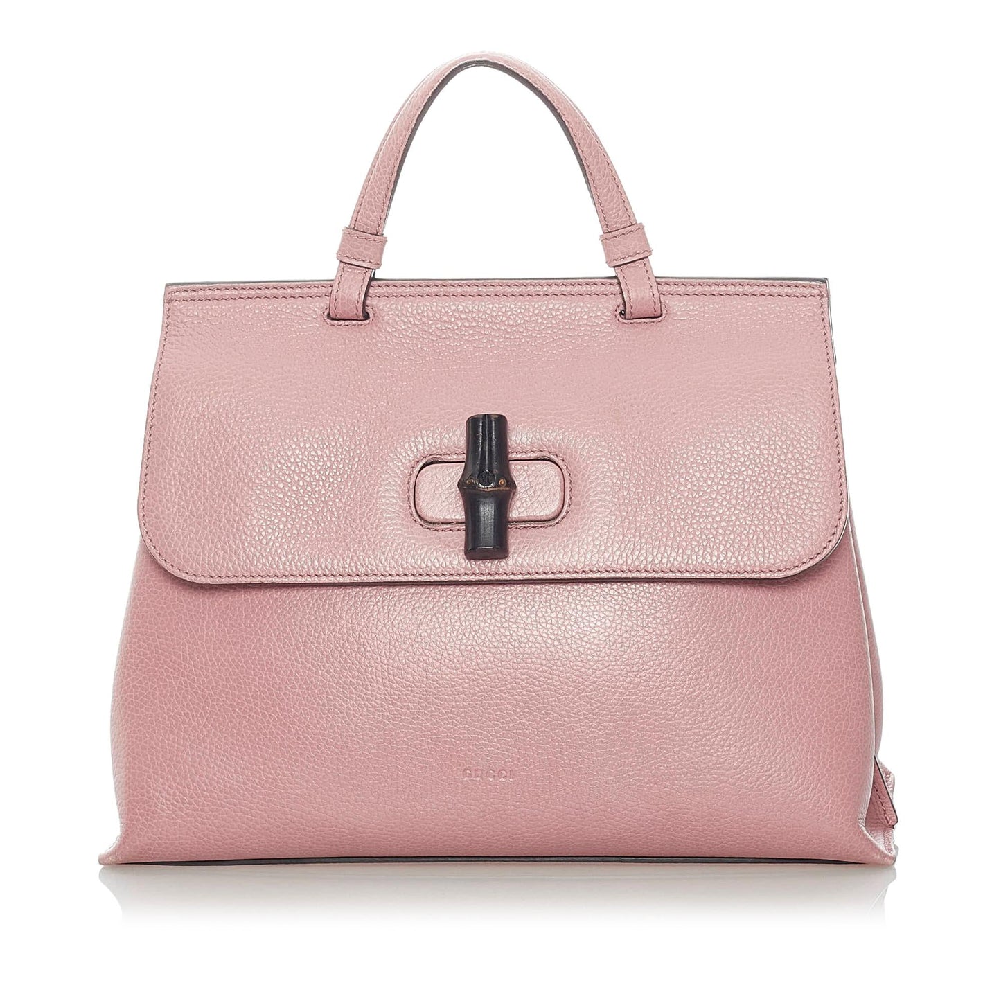 Gucci Bamboo Daily SHG Leather Calf Brown Satchel Bag 5