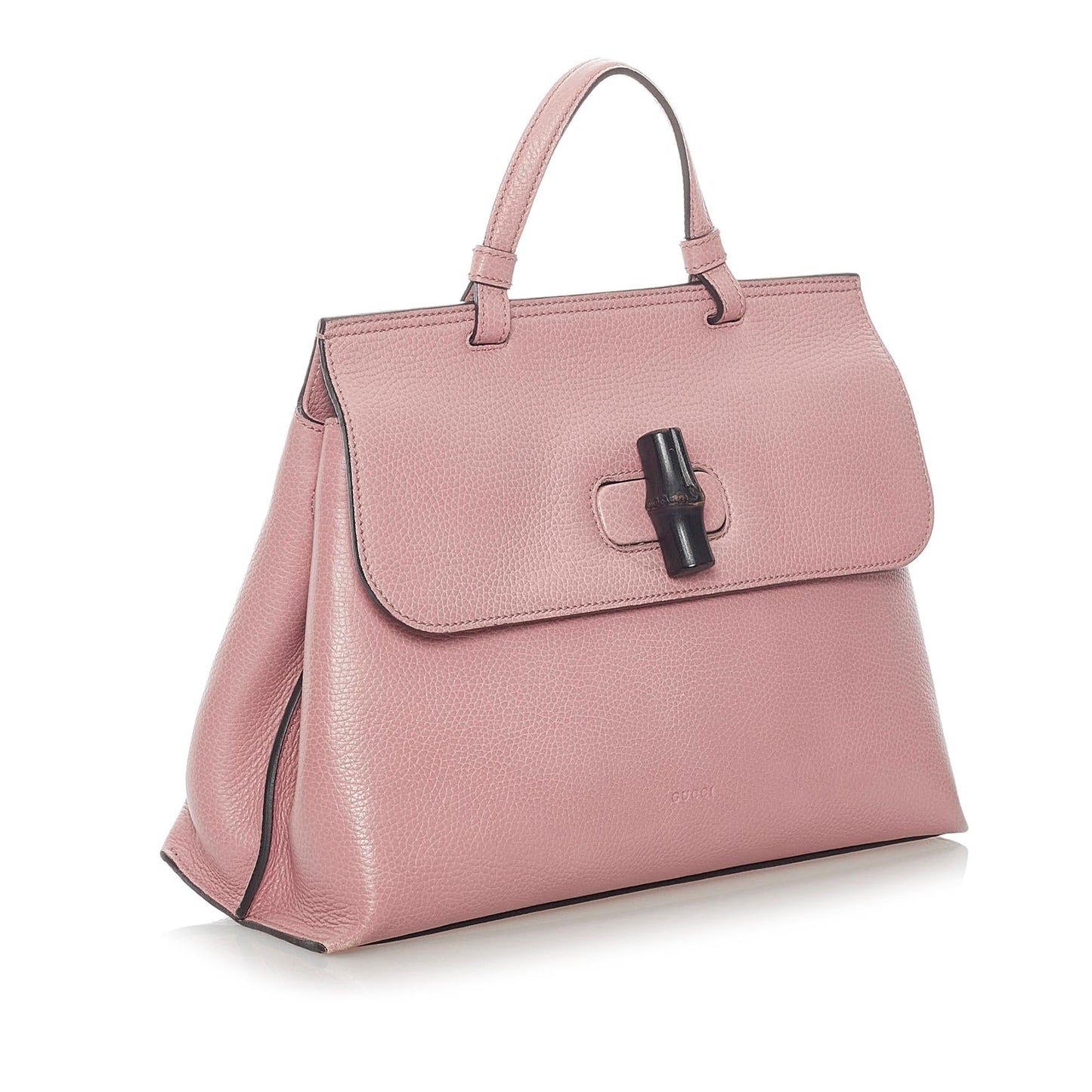 Gucci Bamboo Daily SHG Leather Calf Brown Satchel Bag 5